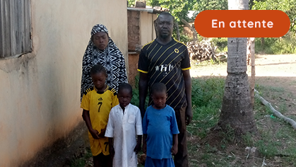 Voûte Nubienne de Aboubacar, sa femme et leurs 5 filles - en attente